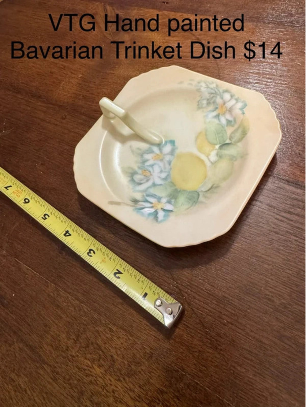 Vintage Handpainted Bavarian Trinket dish